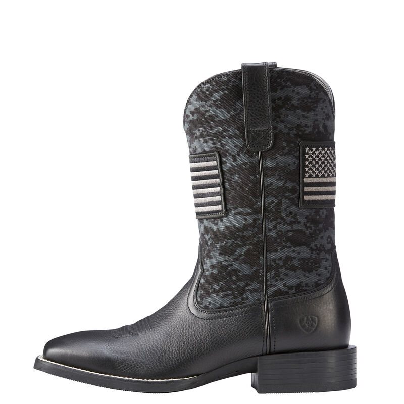 Ariat Sport Patriot Siyah Western Csizma Erkek (30766-108)